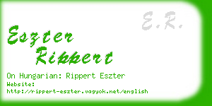 eszter rippert business card
